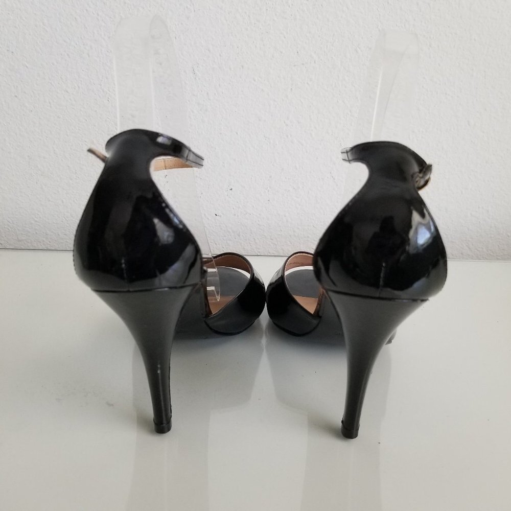 POUR LA VICTOIRE Black Patent Leather Heels 8 - Picture 6 of 12
